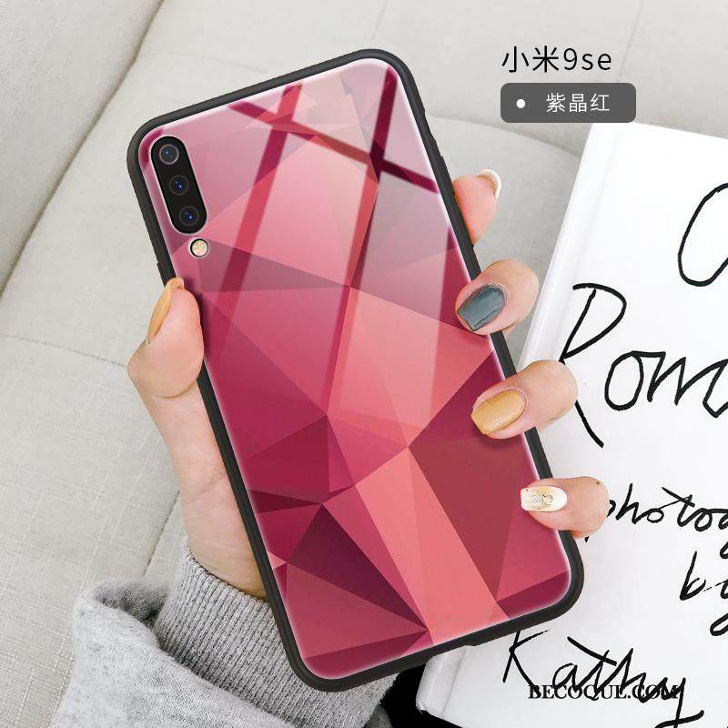 Kuori Mi 9 Se Suojaus Läpinäkyvä Puhelimen Kuoret, Kotelo Mi 9 Se Pehmeä Neste Punainen Kaltevuus