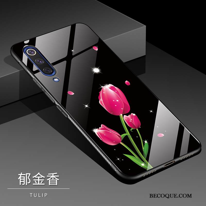 Kuori Mi 9 Se Tila Pieni Ihana, Kotelo Mi 9 Se Sarjakuva Lasi Musta