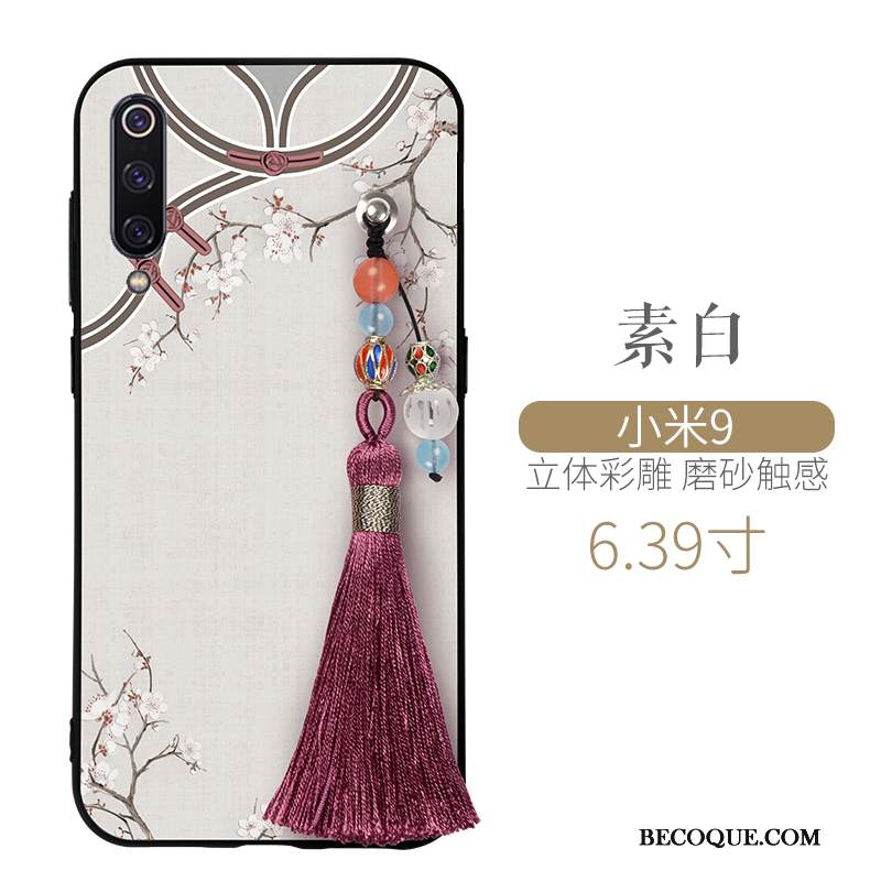 Kuori Mi 9 Silikoni Kukkakuvio Pieni, Kotelo Mi 9 Laukut Ohut Puhelimen Kuoret