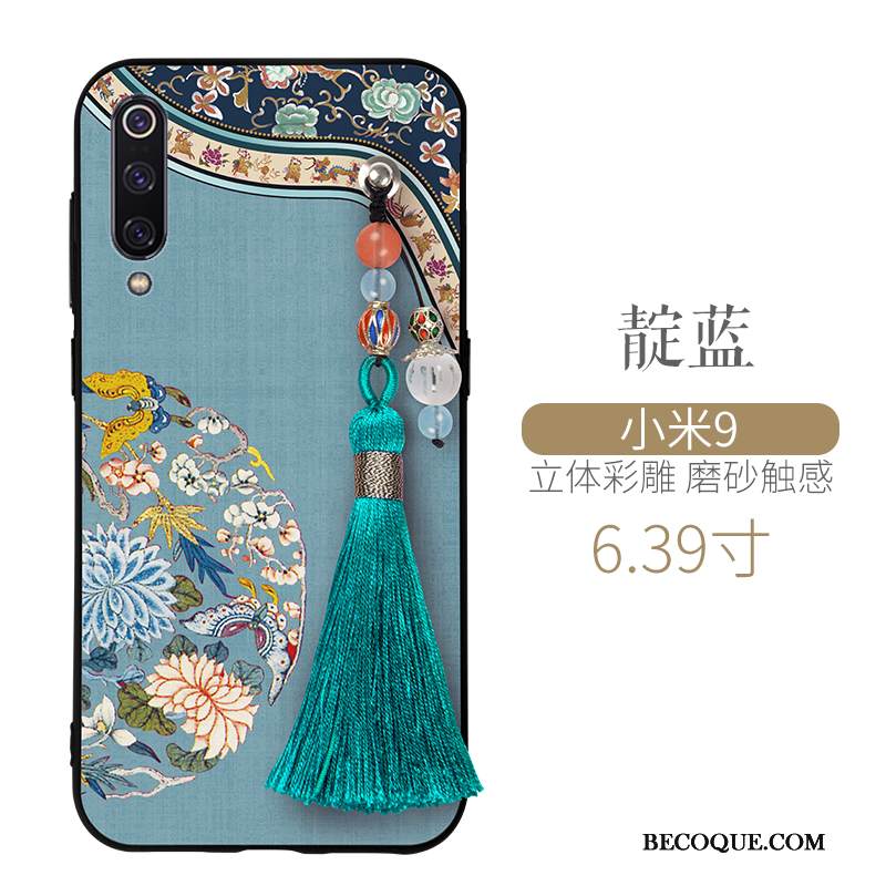 Kuori Mi 9 Silikoni Kukkakuvio Pieni, Kotelo Mi 9 Laukut Ohut Puhelimen Kuoret