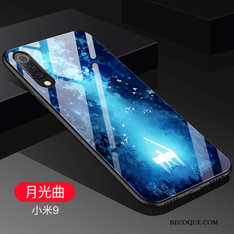Kuori Mi 9 Silikoni Pieni Lasi, Kotelo Mi 9 Puhelimen Kuoret Musta