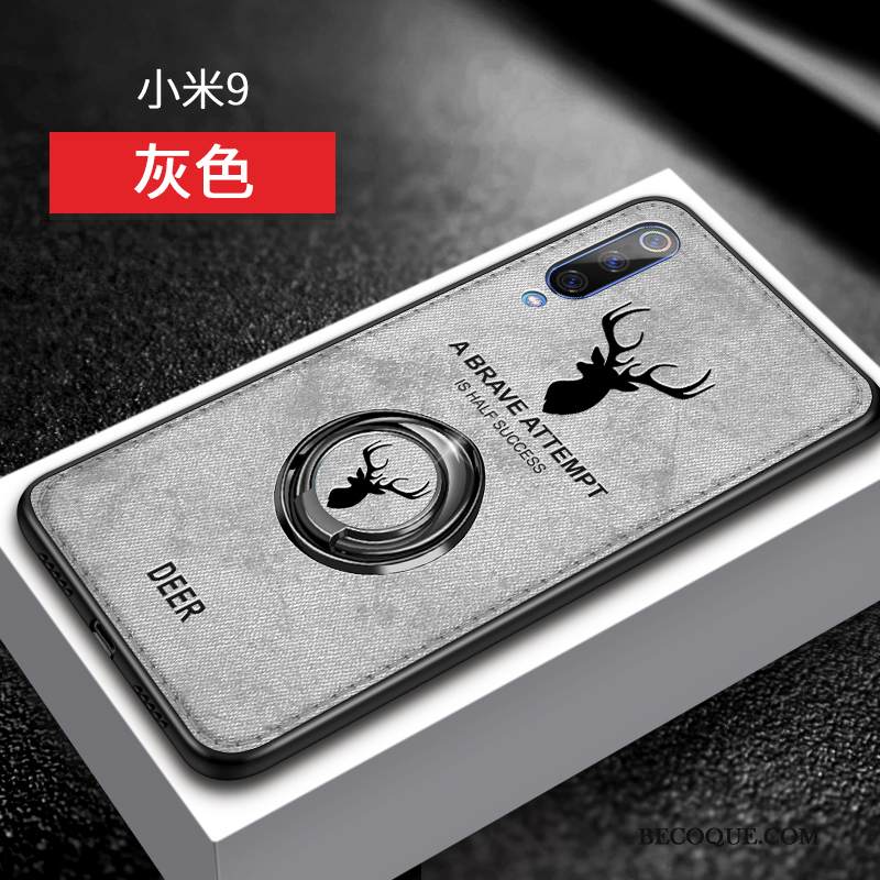 Kuori Mi 9 Suojaus Ohut Puhelimen Kuoret, Kotelo Mi 9 Luova Sininen Rengas