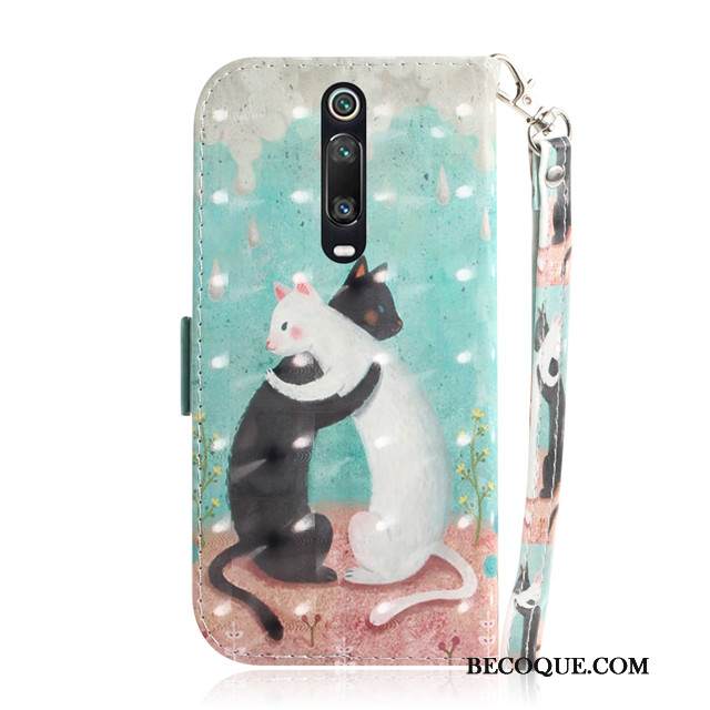 Kuori Mi 9t Nahka Puhelimen Kuoret Murtumaton, Kotelo Mi 9t Kuoret Pieni Vihreä