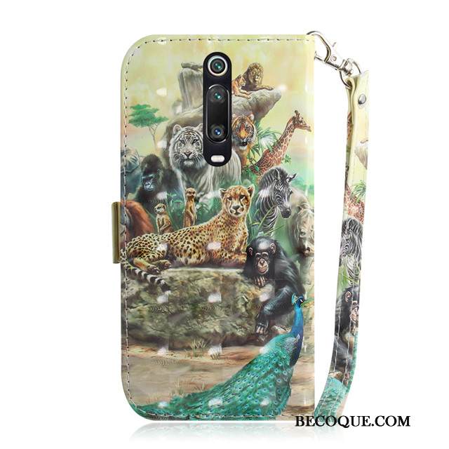 Kuori Mi 9t Nahka Puhelimen Kuoret Murtumaton, Kotelo Mi 9t Kuoret Pieni Vihreä