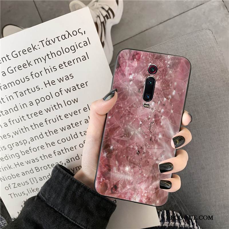 Kuori Mi 9t Pro Net Red Väriset, Kotelo Mi 9t Pro Kukkakuvio Timantti