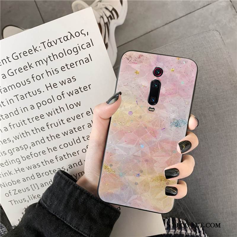 Kuori Mi 9t Pro Net Red Väriset, Kotelo Mi 9t Pro Kukkakuvio Timantti