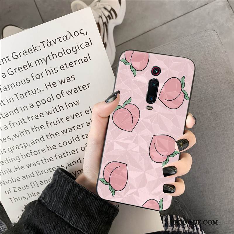 Kuori Mi 9t Pro Silikoni Aaltopiste Punainen, Kotelo Mi 9t Pro Kukkakuvio Puhelimen Kuoret