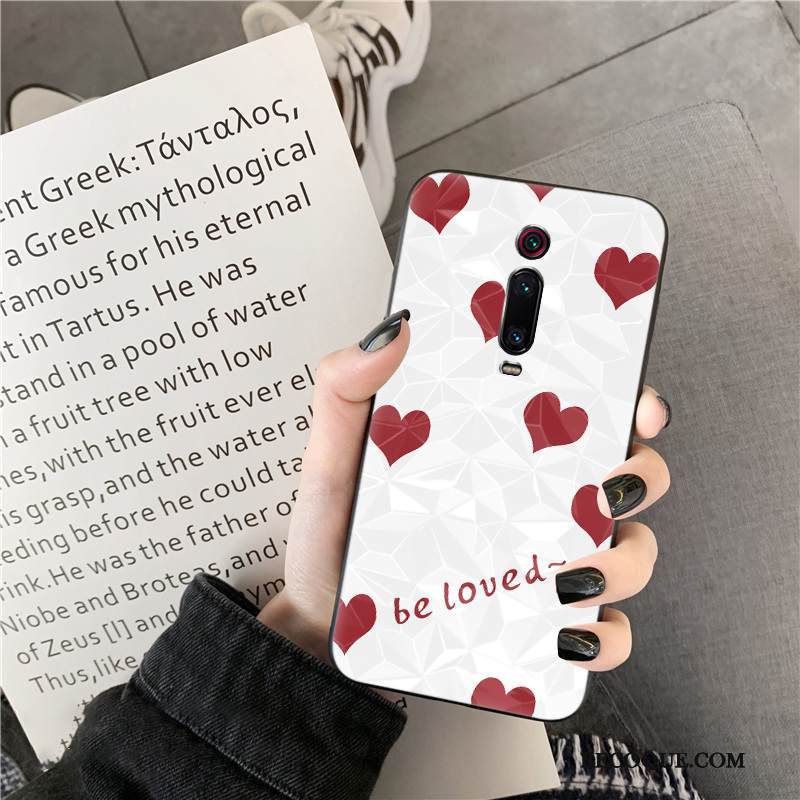 Kuori Mi 9t Pro Silikoni Aaltopiste Punainen, Kotelo Mi 9t Pro Kukkakuvio Puhelimen Kuoret