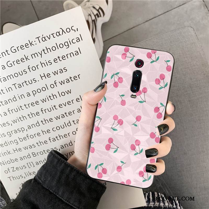 Kuori Mi 9t Pro Silikoni Aaltopiste Punainen, Kotelo Mi 9t Pro Kukkakuvio Puhelimen Kuoret