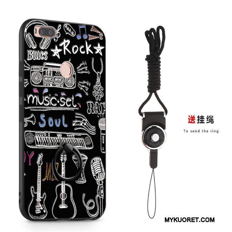 Kuori Mi A1 Laukut Rengas Sininen, Kotelo Mi A1 Pehmeä Neste Silmukka Puhelimen Kuoret