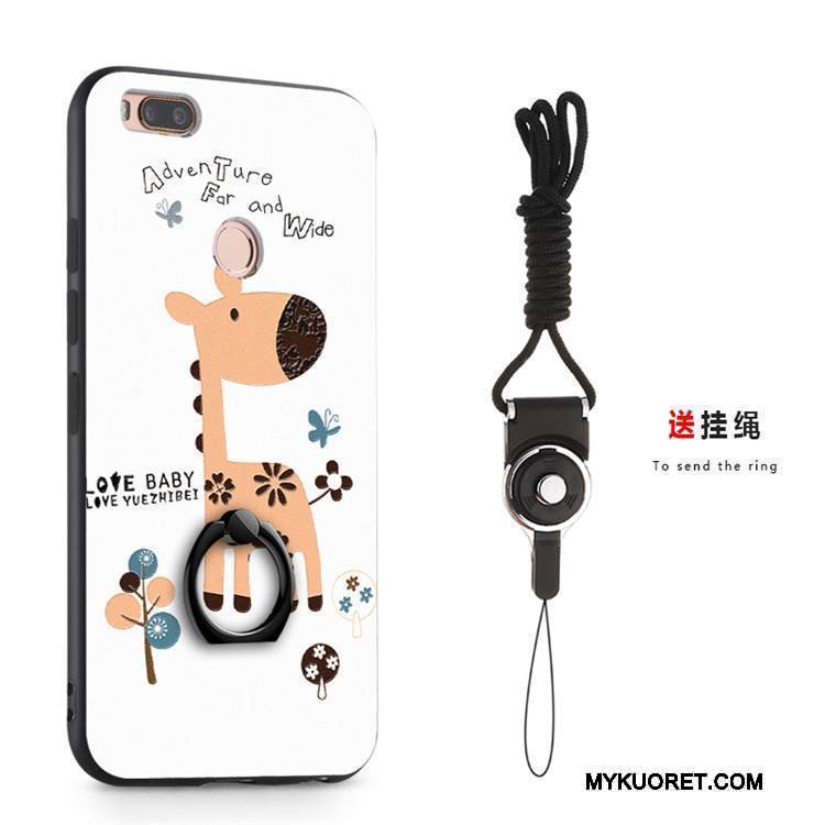 Kuori Mi A1 Laukut Rengas Sininen, Kotelo Mi A1 Pehmeä Neste Silmukka Puhelimen Kuoret