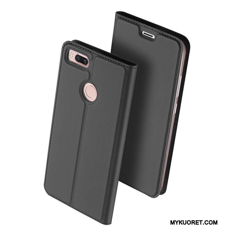 Kuori Mi A1 Nahka Puhelimen Kuoret Kulta, Kotelo Mi A1 Suojaus Pieni Liiketoiminta