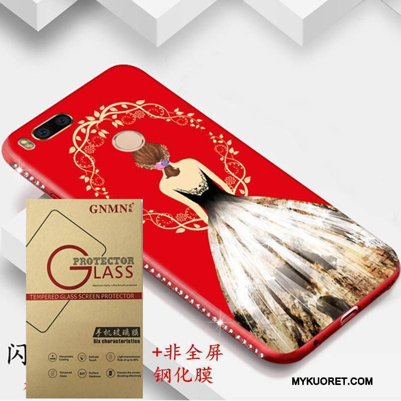 Kuori Mi A1 Pehmeä Neste Jauhe Puhelimen Kuoret, Kotelo Mi A1 Suojaus Pieni Uusi