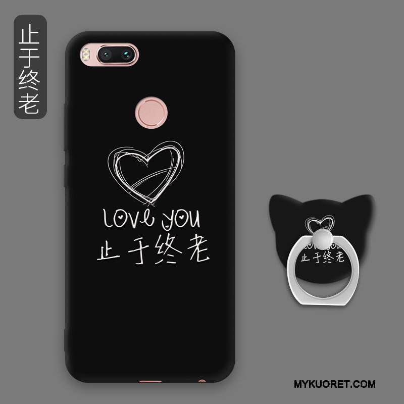 Kuori Mi A1 Pehmeä Neste Trendi Murtumaton, Kotelo Mi A1 Rengas Jauhe