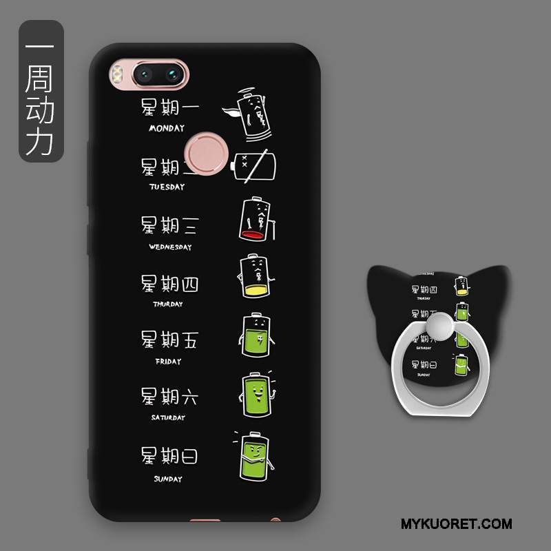 Kuori Mi A1 Pehmeä Neste Trendi Murtumaton, Kotelo Mi A1 Rengas Jauhe