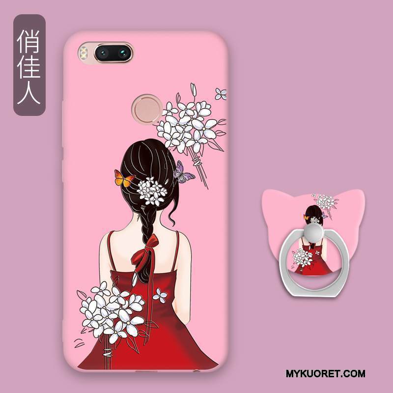 Kuori Mi A1 Pehmeä Neste Trendi Murtumaton, Kotelo Mi A1 Rengas Jauhe