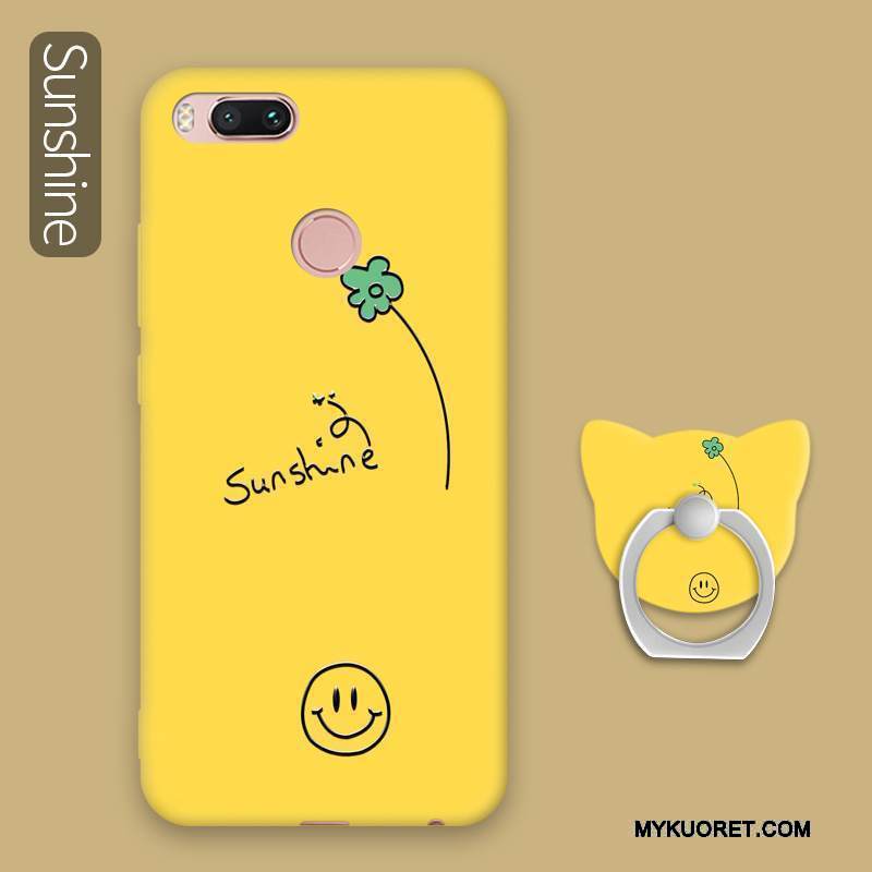 Kuori Mi A1 Pehmeä Neste Trendi Murtumaton, Kotelo Mi A1 Rengas Jauhe