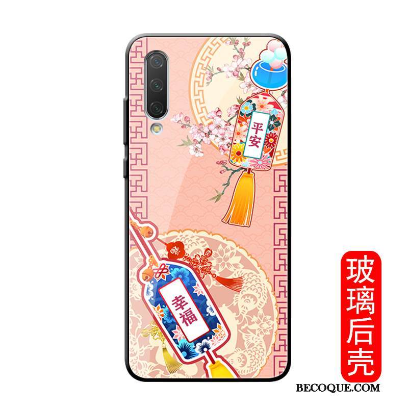 Kuori Mi A3 Laukut Puhelimen Kuoret Lasi, Kotelo Mi A3 Suojaus Kiinalainen Tyyli Persoonallisuus