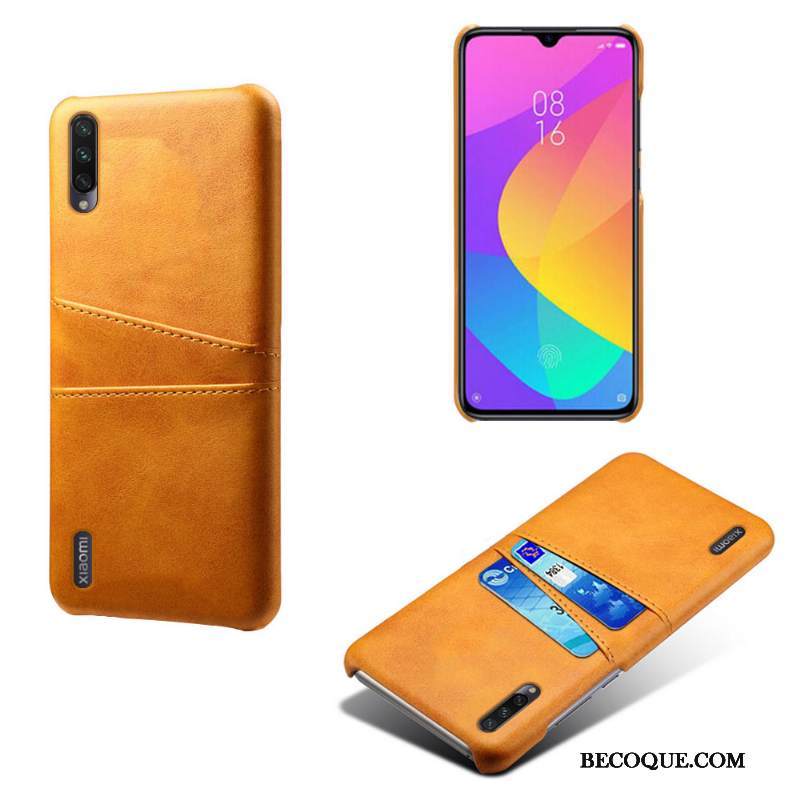 Kuori Mi A3 Nahka Murtumaton Kortti, Kotelo Mi A3 Suojaus Vihreä Puhelimen Kuoret