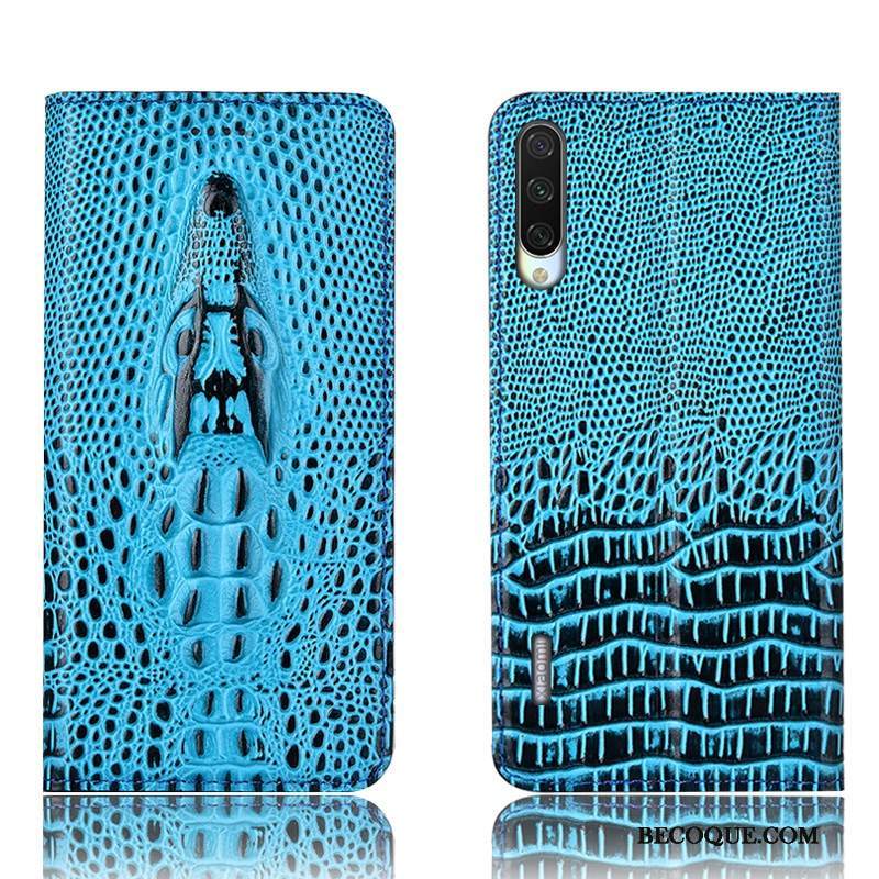 Kuori Mi A3 Suojaus Keltainen Puhelimen Kuoret, Kotelo Mi A3 Nahka Murtumaton Krokotiili