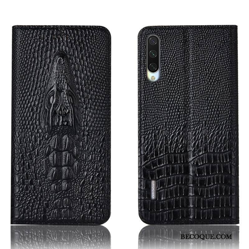 Kuori Mi A3 Suojaus Keltainen Puhelimen Kuoret, Kotelo Mi A3 Nahka Murtumaton Krokotiili