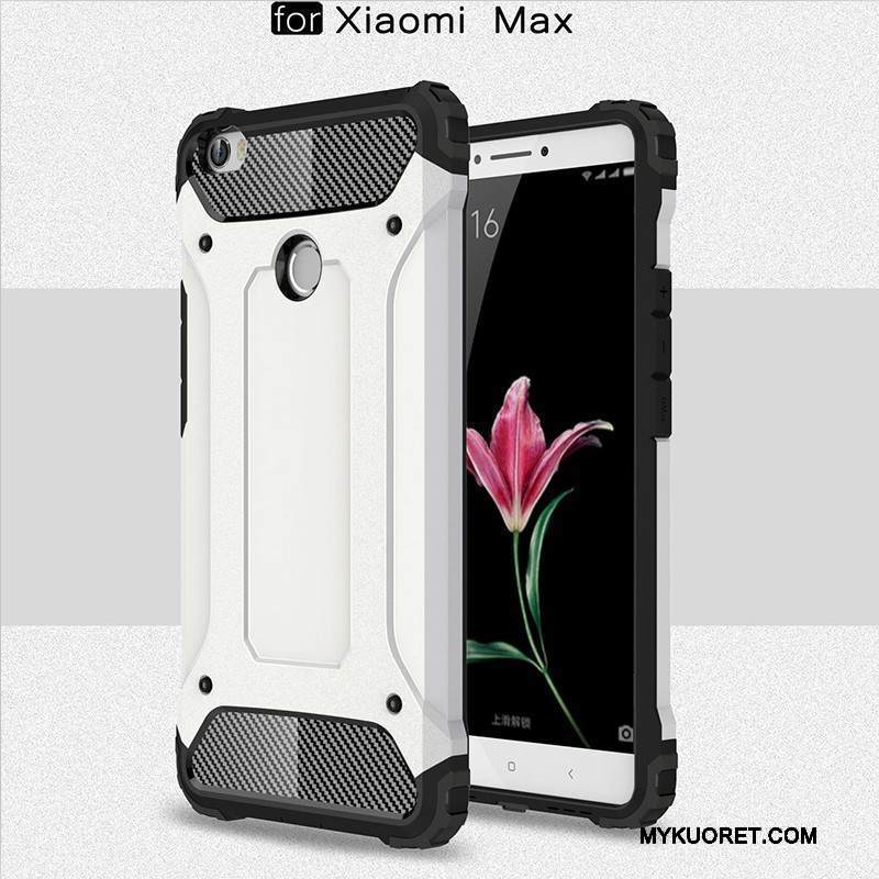 Kuori Mi Max 2 Laukut Murtumaton Hopea, Kotelo Mi Max 2 Silikoni Pieni Pesty Suede