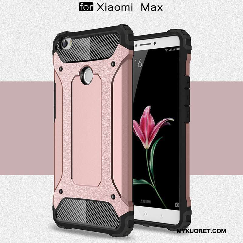 Kuori Mi Max 2 Laukut Murtumaton Hopea, Kotelo Mi Max 2 Silikoni Pieni Pesty Suede