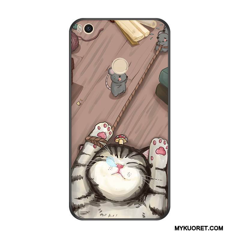 Kuori Mi Max 2 Laukut Murtumaton Puhelimen Kuoret, Kotelo Mi Max 2 Pehmeä Neste Persoonallisuus Keltainen