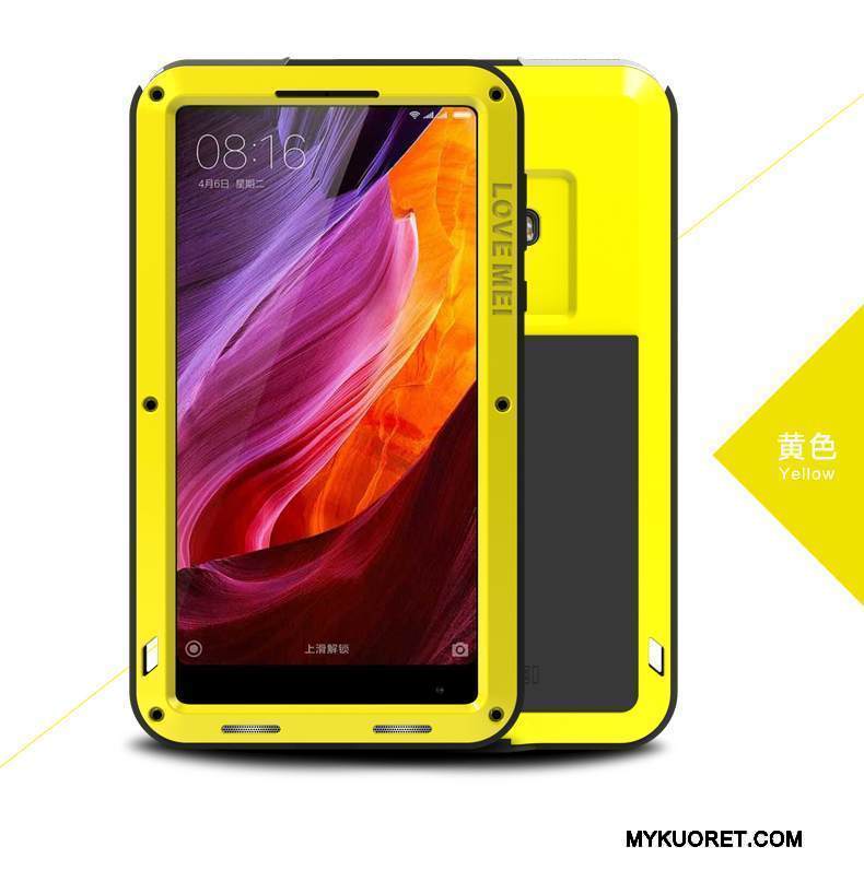 Kuori Mi Max 2 Laukut Pieni Murtumaton, Kotelo Mi Max 2 Suojaus Punainen Kolme Puolustusta