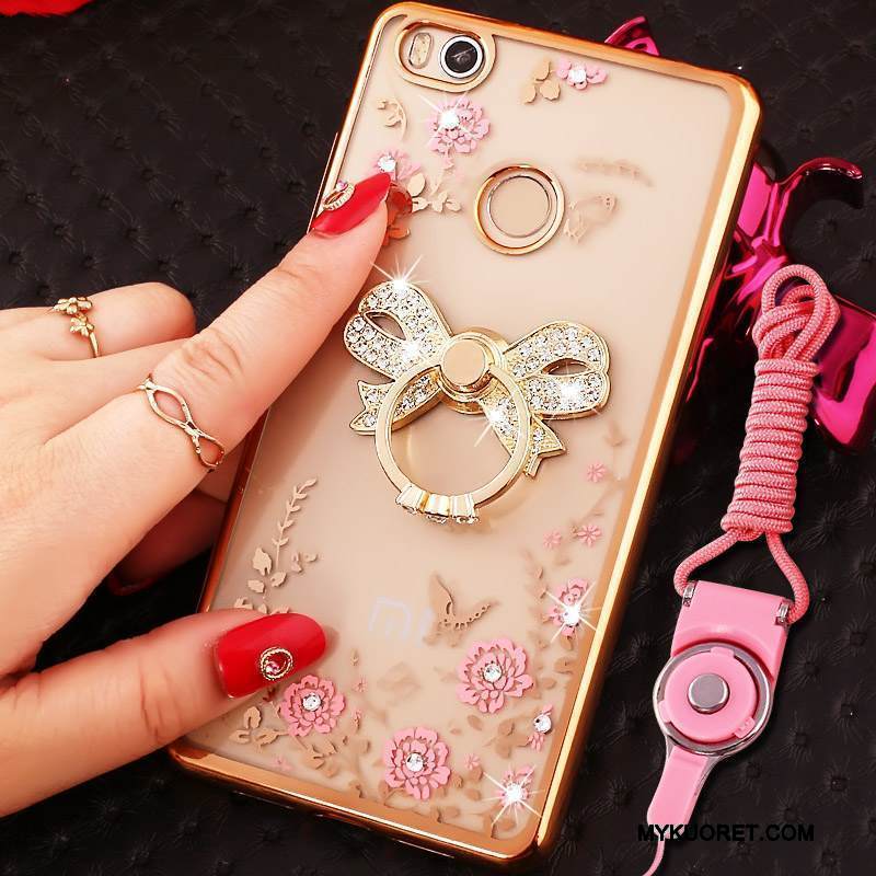 Kuori Mi Max 2 Luova Kulta Ripustettava Kaula, Kotelo Mi Max 2 Strassi Pieni Rengas