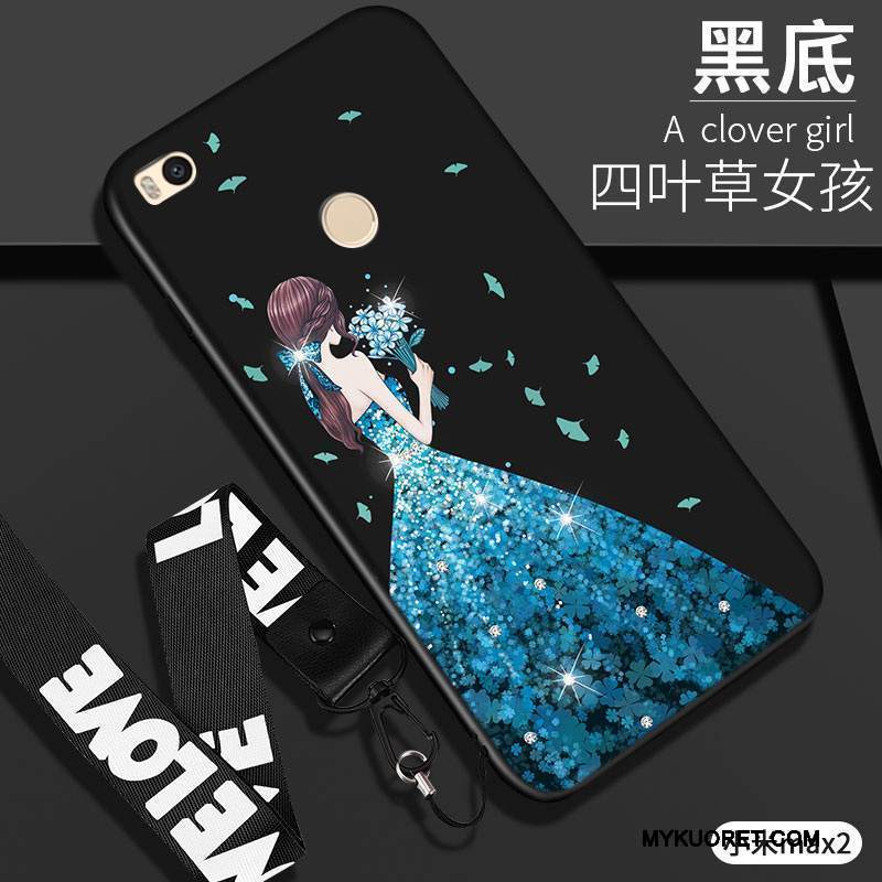 Kuori Mi Max 2 Luova Pieni Trendi, Kotelo Mi Max 2 Suojaus Musta Murtumaton