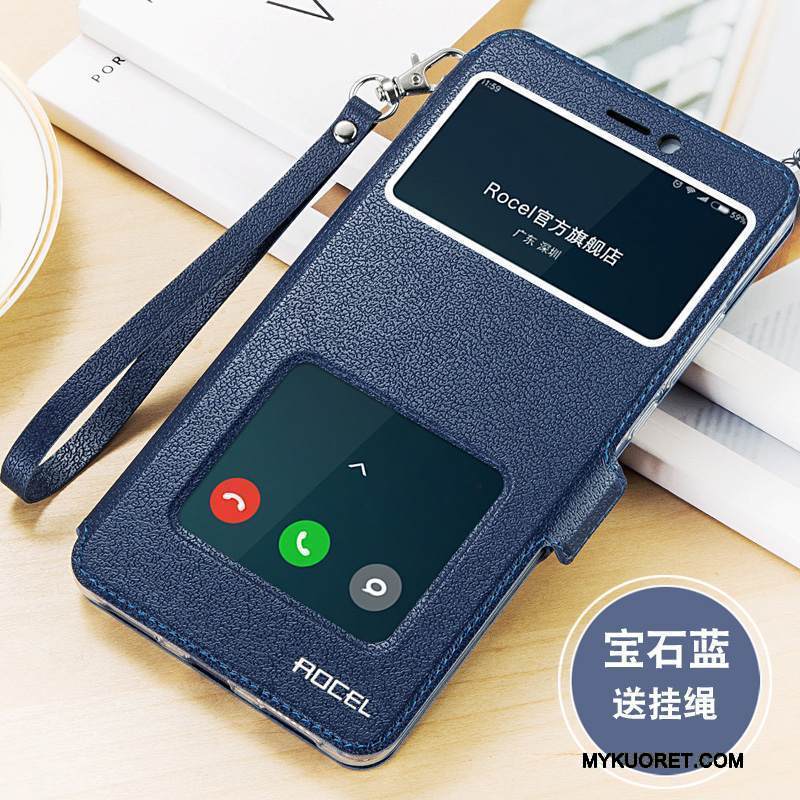 Kuori Mi Max 2 Nahka Puhelimen Kuoret Pieni, Kotelo Mi Max 2 Laukut Murtumaton Kulta