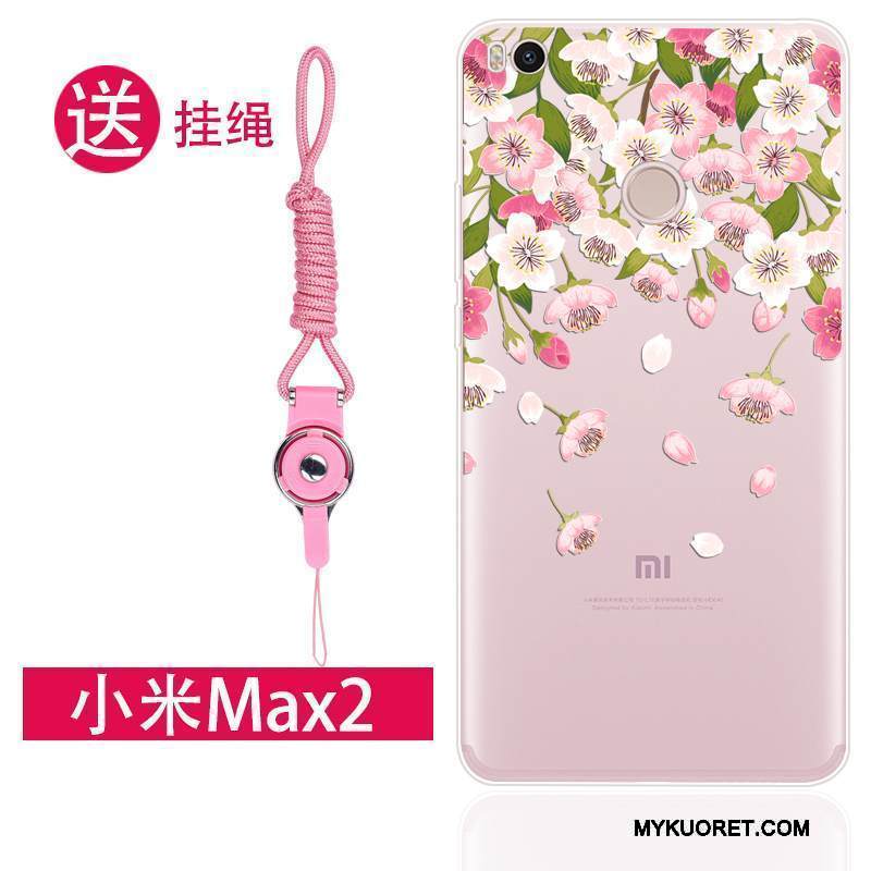 Kuori Mi Max 2 Silikoni Jauhe Ripustettavat Koristeet, Kotelo Mi Max 2 Luova Pieni Persoonallisuus