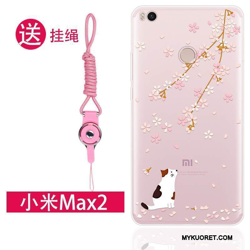 Kuori Mi Max 2 Silikoni Jauhe Ripustettavat Koristeet, Kotelo Mi Max 2 Luova Pieni Persoonallisuus