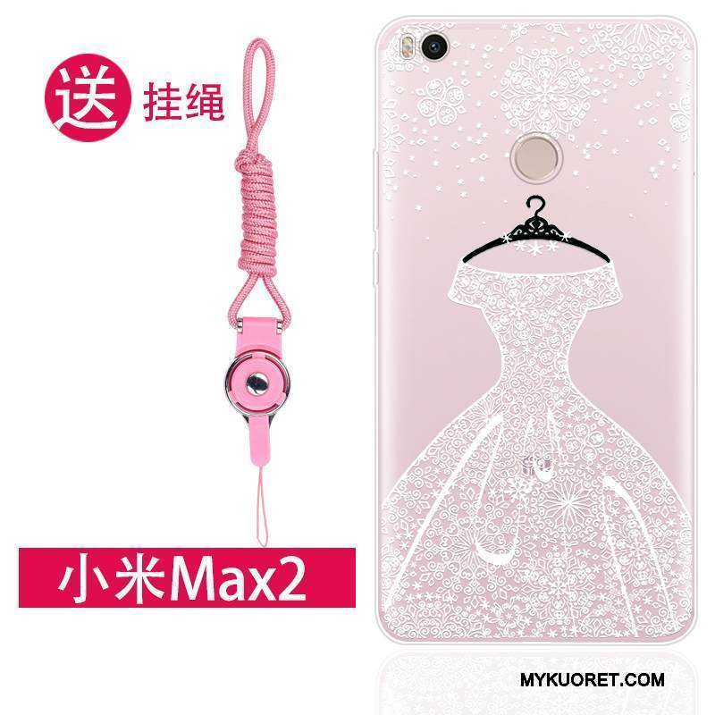 Kuori Mi Max 2 Silikoni Jauhe Ripustettavat Koristeet, Kotelo Mi Max 2 Luova Pieni Persoonallisuus