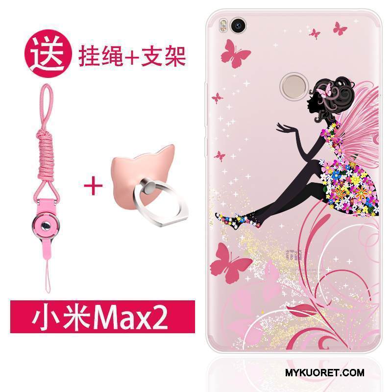Kuori Mi Max 2 Silikoni Jauhe Ripustettavat Koristeet, Kotelo Mi Max 2 Luova Pieni Persoonallisuus
