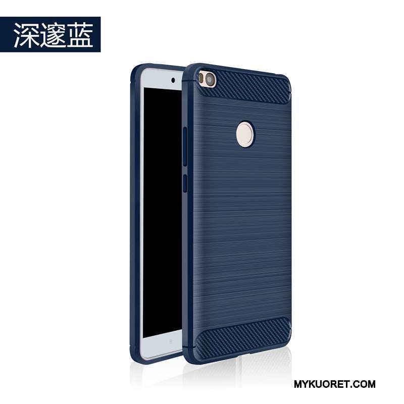 Kuori Mi Max 2 Silikoni Musta Puhelimen Kuoret, Kotelo Mi Max 2 Suojaus Murtumaton Pieni