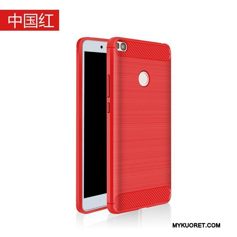 Kuori Mi Max 2 Silikoni Musta Puhelimen Kuoret, Kotelo Mi Max 2 Suojaus Murtumaton Pieni