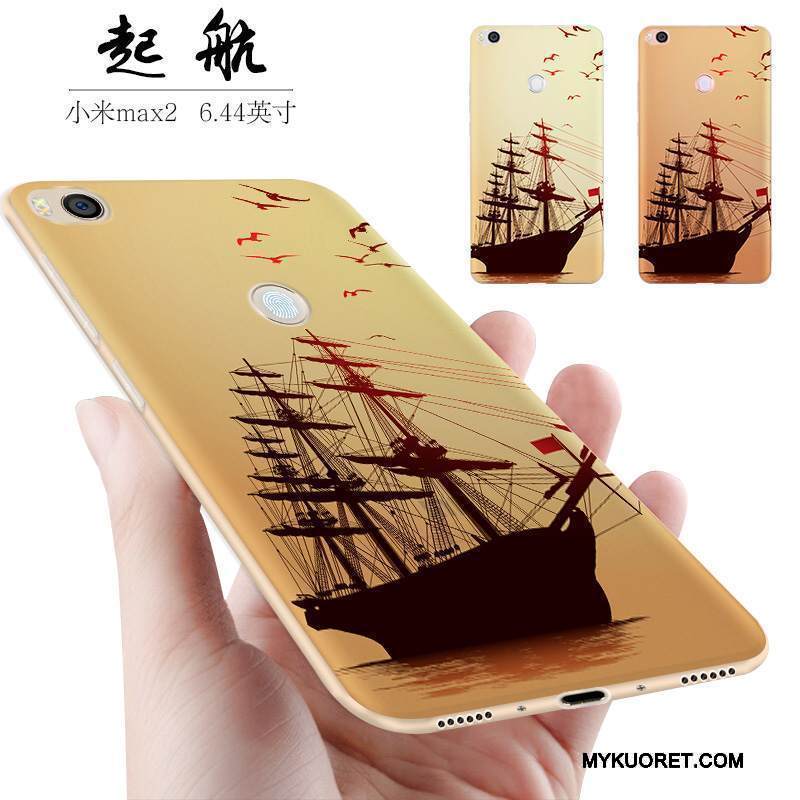 Kuori Mi Max 2 Silikoni Persoonallisuus Sininen, Kotelo Mi Max 2 Laukut Trendi Puhelimen Kuoret