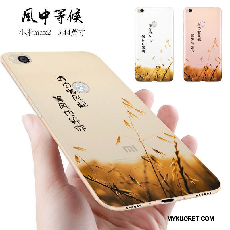 Kuori Mi Max 2 Silikoni Persoonallisuus Sininen, Kotelo Mi Max 2 Laukut Trendi Puhelimen Kuoret