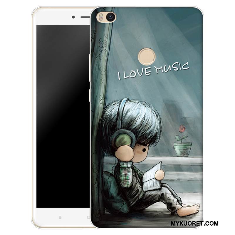 Kuori Mi Max 2 Silikoni Pieni Läpinäkyvä, Kotelo Mi Max 2 Sarjakuva Puhelimen Kuoret Murtumaton