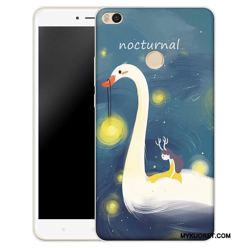 Kuori Mi Max 2 Silikoni Pieni Läpinäkyvä, Kotelo Mi Max 2 Sarjakuva Puhelimen Kuoret Murtumaton