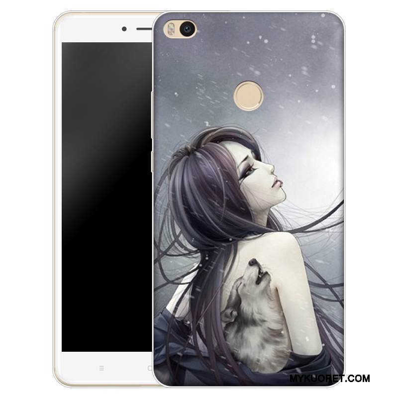 Kuori Mi Max 2 Silikoni Pieni Läpinäkyvä, Kotelo Mi Max 2 Sarjakuva Puhelimen Kuoret Murtumaton