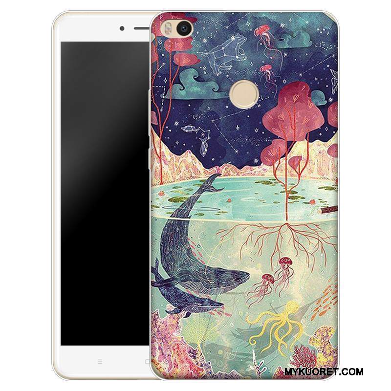 Kuori Mi Max 2 Silikoni Pieni Läpinäkyvä, Kotelo Mi Max 2 Sarjakuva Puhelimen Kuoret Murtumaton