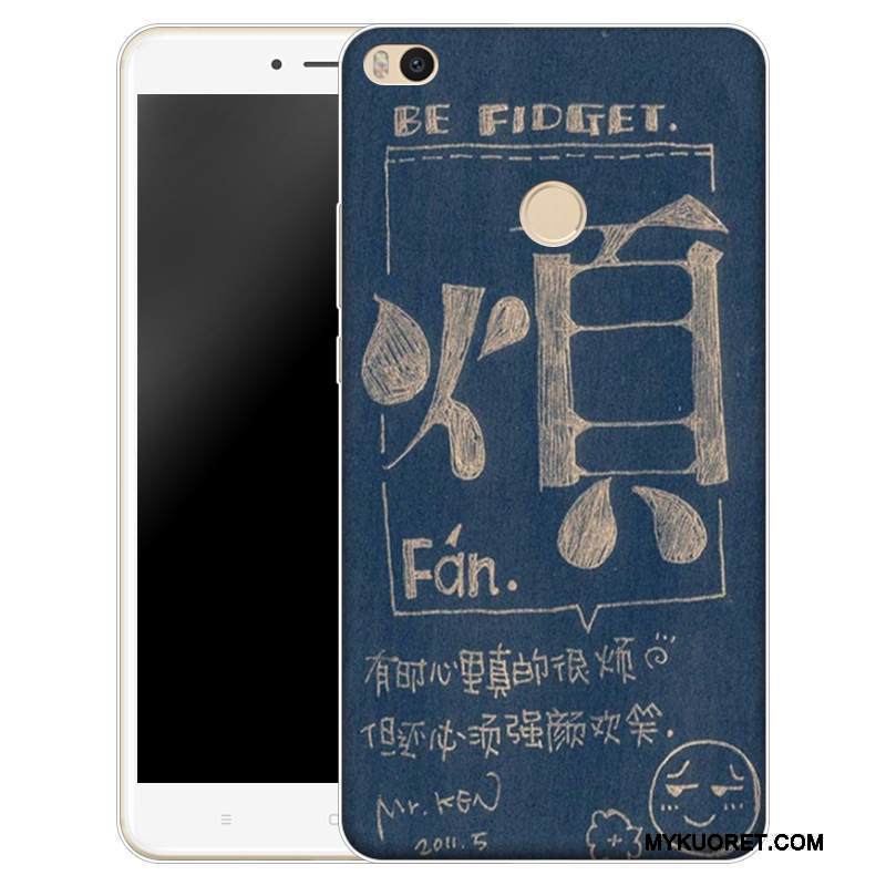 Kuori Mi Max 2 Silikoni Pieni Läpinäkyvä, Kotelo Mi Max 2 Sarjakuva Puhelimen Kuoret Murtumaton