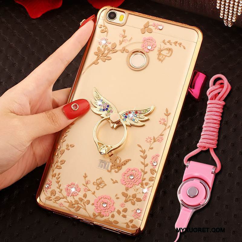 Kuori Mi Max 2 Silikoni Ripustettavat Koristeet Kulta, Kotelo Mi Max 2 Laukut Puhelimen Kuoret Pieni
