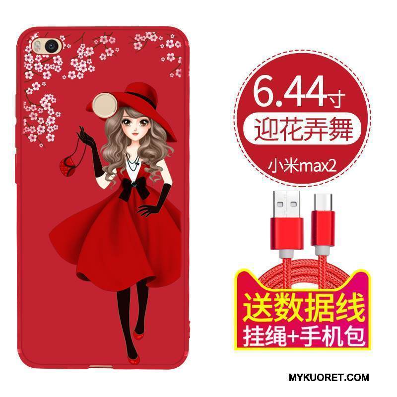 Kuori Mi Max 2 Suojaus Murtumaton Pieni, Kotelo Mi Max 2 Pehmeä Neste Pesty Suede Trendi