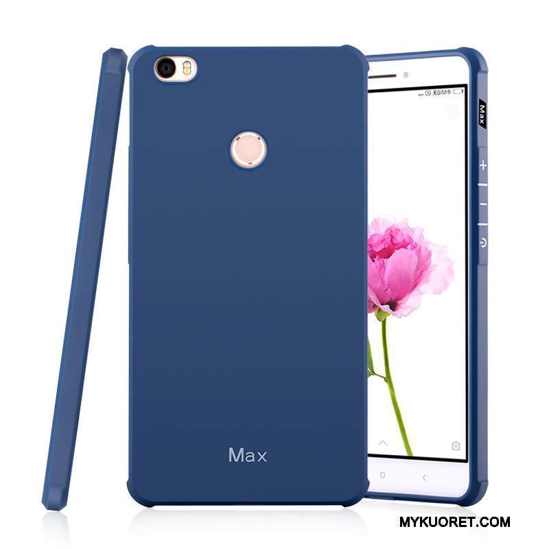 Kuori Mi Max 2 Suojaus Pesty Suede Harmaa, Kotelo Mi Max 2 Silikoni Puhelimen Kuoret Murtumaton