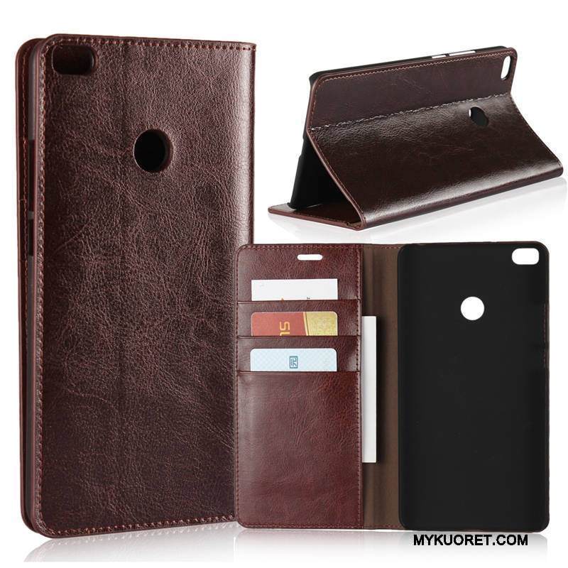 Kuori Mi Max 2 Suojaus Puhelimen Kuoret Kortti, Kotelo Mi Max 2 Nahka Pieni