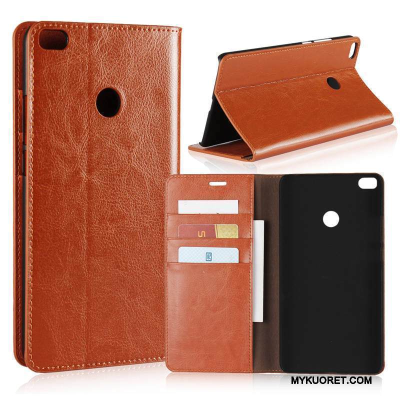 Kuori Mi Max 2 Suojaus Puhelimen Kuoret Kortti, Kotelo Mi Max 2 Nahka Pieni